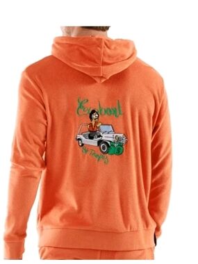 BAIN DE MER TERRY EcoBart Orange Hermes 2XL Luxury Towellig Boheme Hoodie